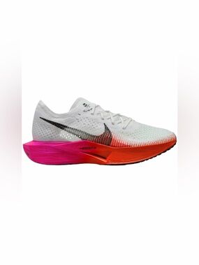 Nike Zoomx Vaporfly 3 Flyknit White-Crimson Womens Sz 7